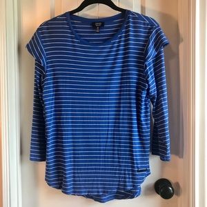 Jones New York signature stripe long sleeve shirt